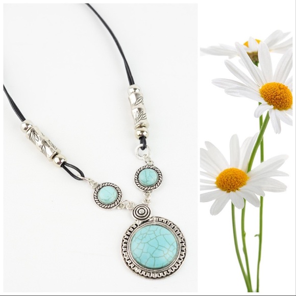 Mad about Turquoise Pendant Necklace - Picture 7 of 8